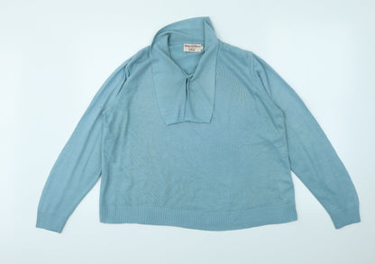 Womens UK Size M EWM Blue Basic T-Shirt