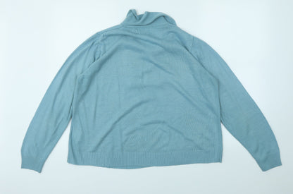 Womens UK Size M EWM Blue Basic T-Shirt