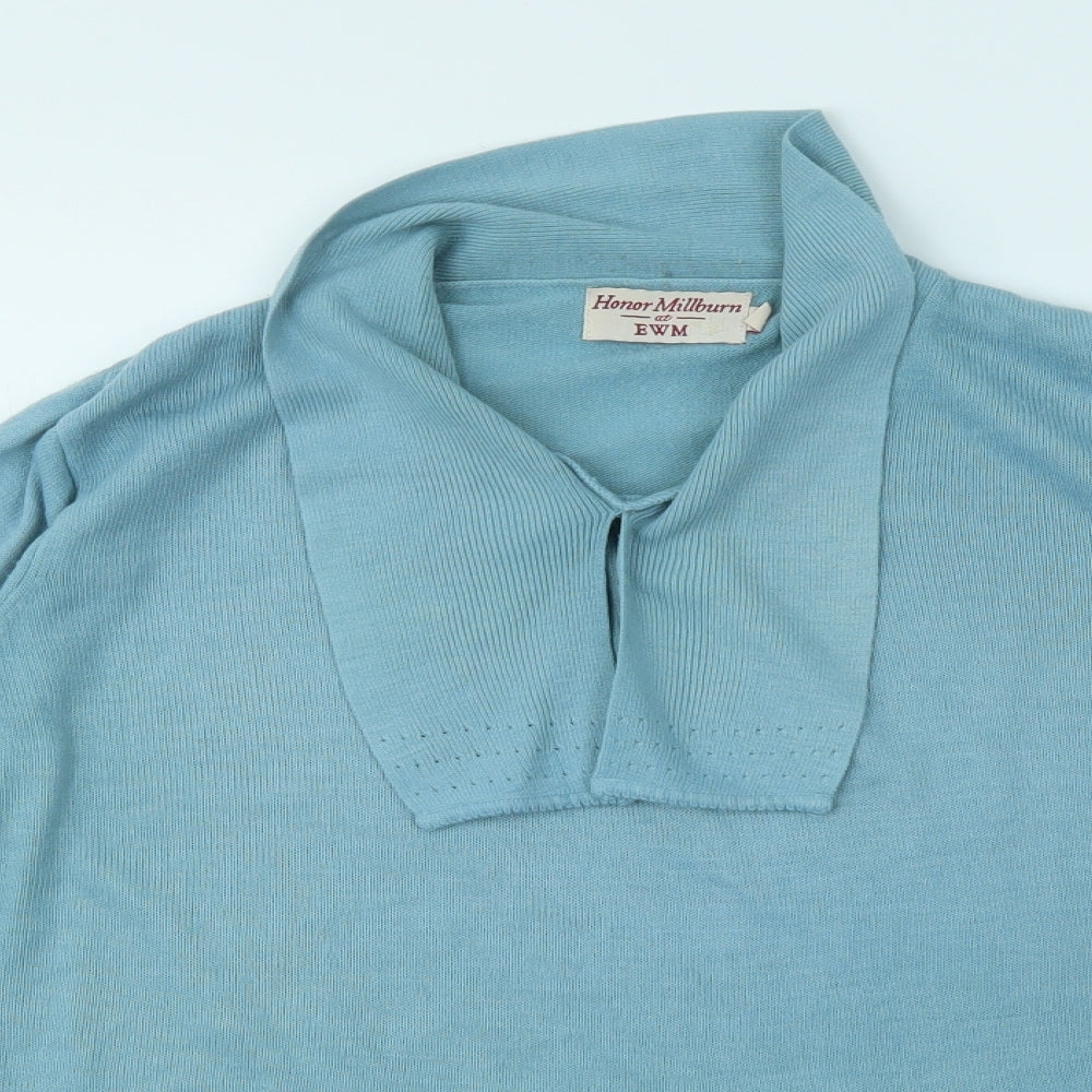 Womens UK Size M EWM Blue Basic T-Shirt