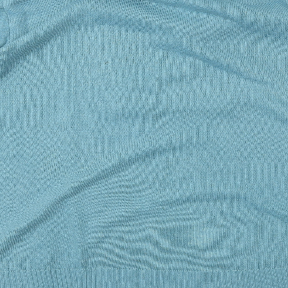 Womens UK Size M EWM Blue Basic T-Shirt