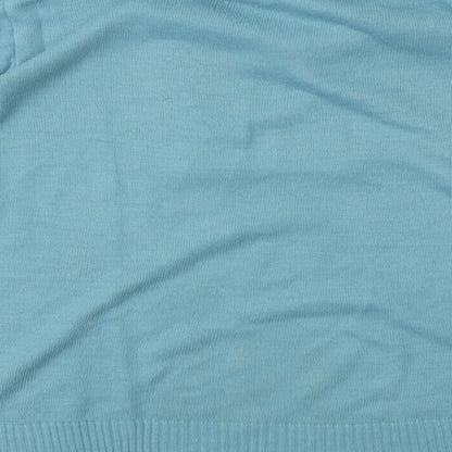 Womens UK Size M EWM Blue Basic T-Shirt