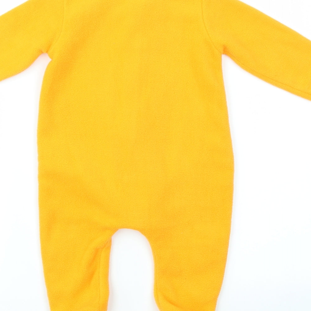 Nutmeg Boys Orange Geometric  Babygrow One-Piece Size 3-6 Months