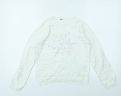 H&M Girls Multicoloured   Pullover Jumper Size 9-10 Years
