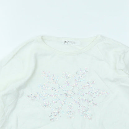 H&M Girls Multicoloured   Pullover Jumper Size 9-10 Years