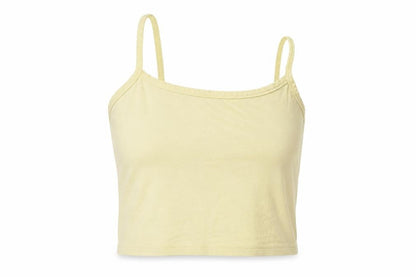 Womens UK Size 8 Topshop Yellow Basic T-Shirt