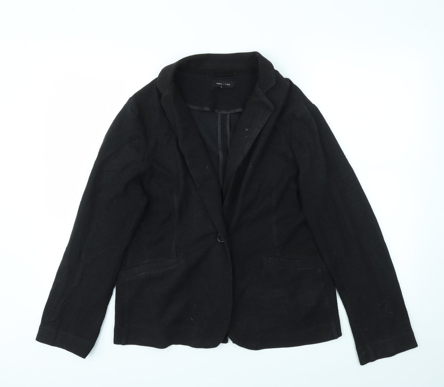 New Look Womens Black   Jacket Blazer Size 14
