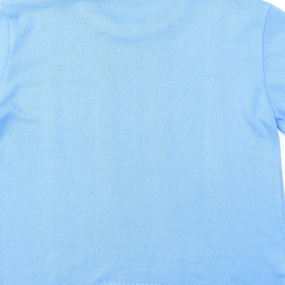 Womens UK Size S Preworn Blue Basic T-Shirt