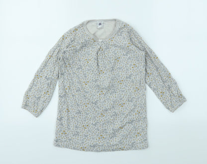 PRETT BATEAU Girls Ivory Floral  Fit & Flare  Size 6 Years