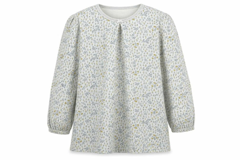 PRETT BATEAU Girls Ivory Floral  Fit & Flare  Size 6 Years