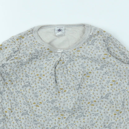PRETT BATEAU Girls Ivory Floral  Fit & Flare  Size 6 Years