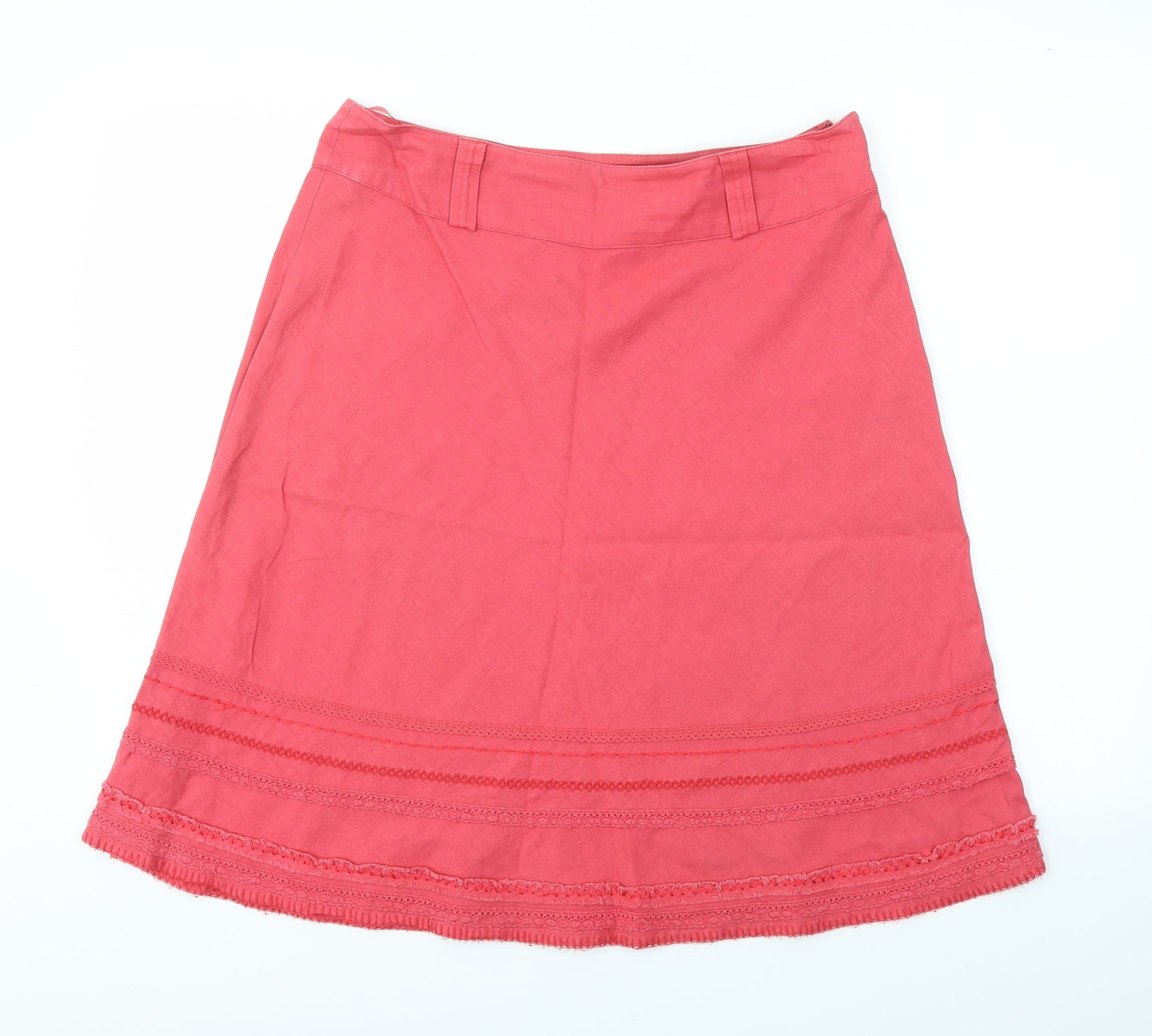 Debenhams Womens Pink   Flare Skirt Size 12
