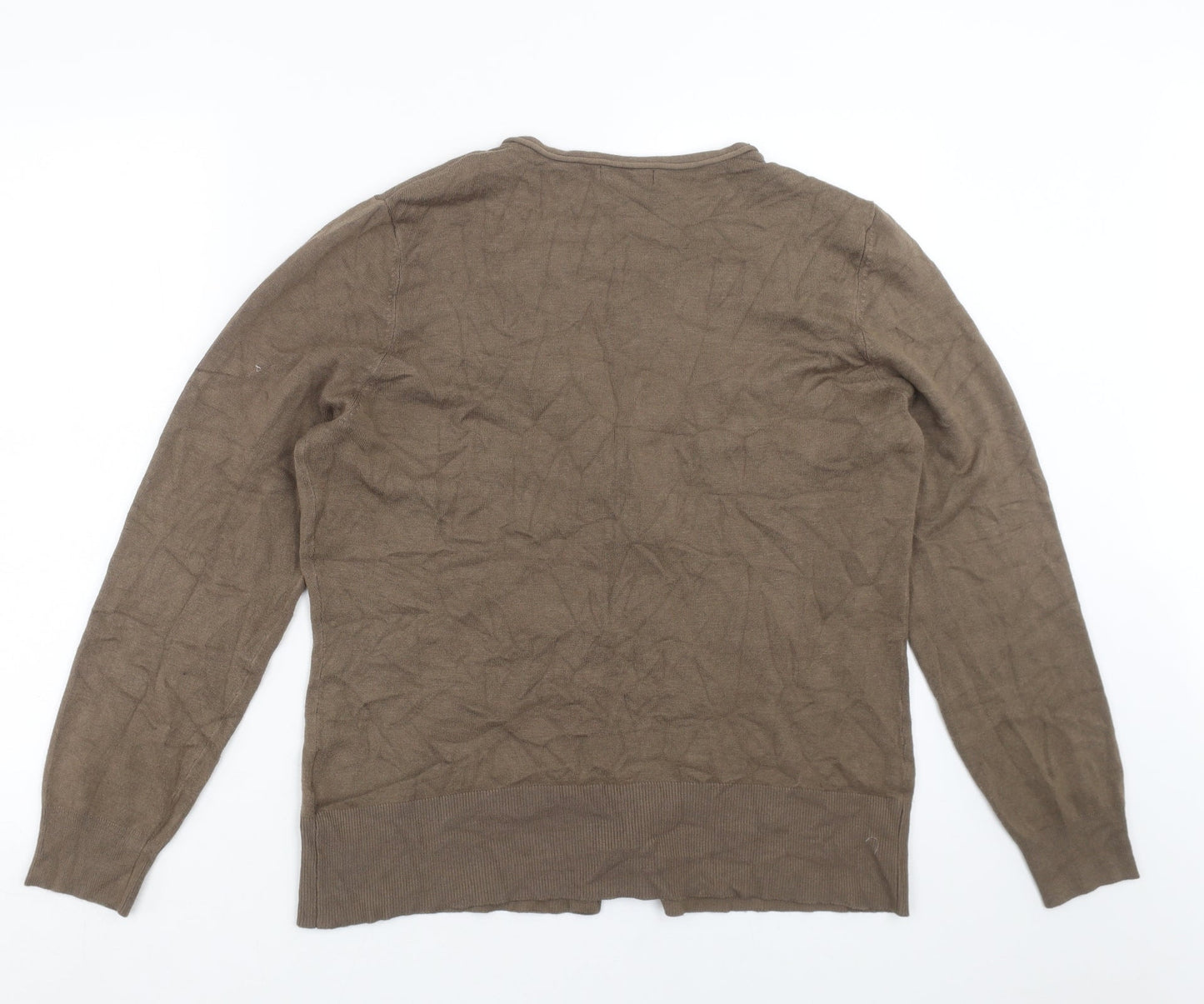Womens UK Size 20 Papaya Brown Cardigan Jumper