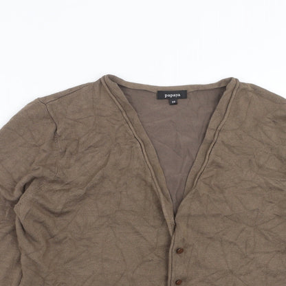 Womens UK Size 20 Papaya Brown Cardigan Jumper