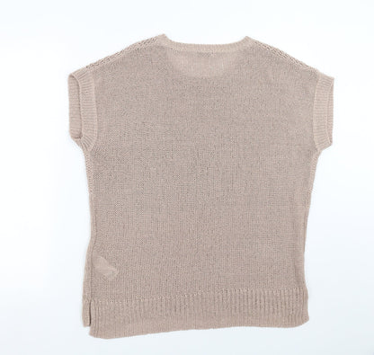 Fairway & Greene Womens Beige  Knit Pullover Jumper Size 16