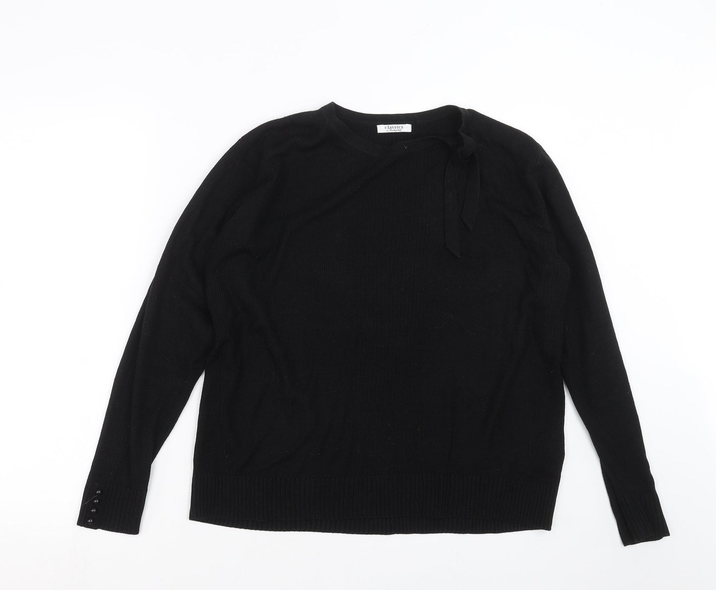 Womens UK Size 10 BERKETEX Black Pullover Jumper