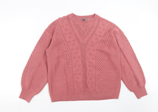Womens UK Size 14 Principles Pink Pullover Jumper
