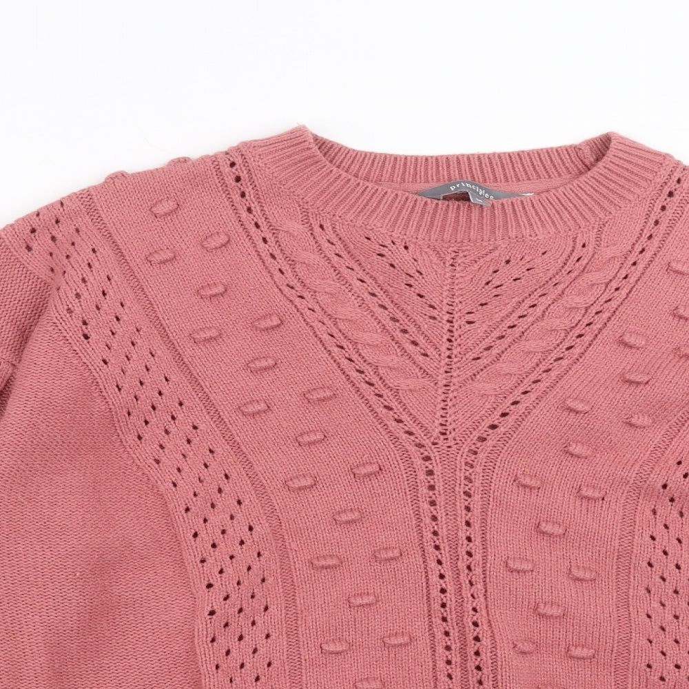 Womens UK Size 14 Principles Pink Pullover Jumper