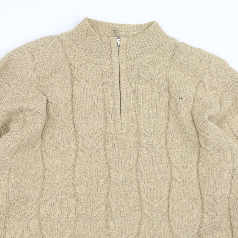 Womens UK Size XL FABRIZIO Beige Pullover Jumper