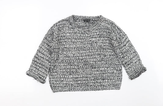 Womens UK Size 8 Topshop Black Pullover Jumper