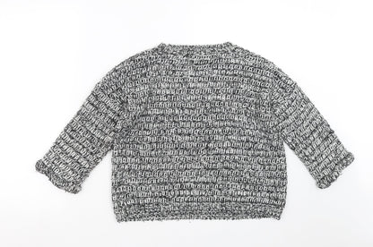 Womens UK Size 8 Topshop Black Pullover Jumper