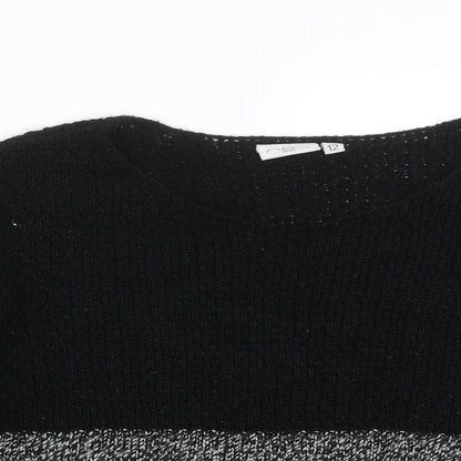Womens UK Size 12 New Look Black Pullover Jumper
