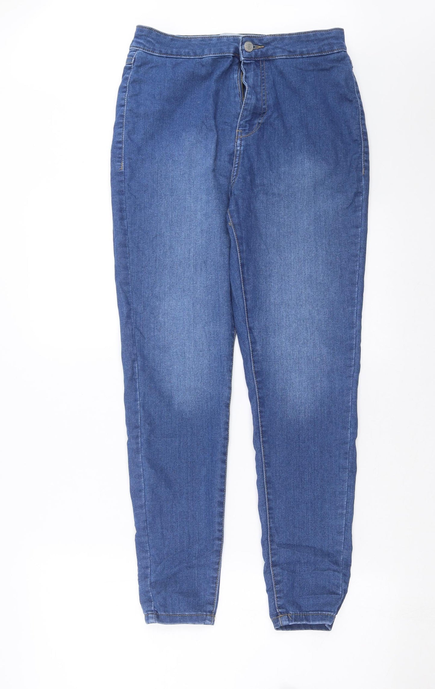 New Look Womens Blue  Denim Skinny Jeans Size 12 L28 in