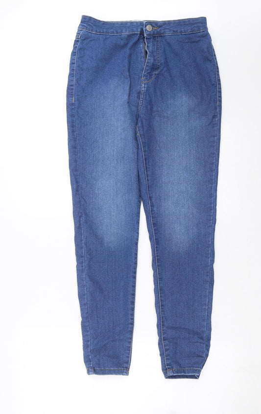 New Look Womens Blue  Denim Skinny Jeans Size 12 L28 in