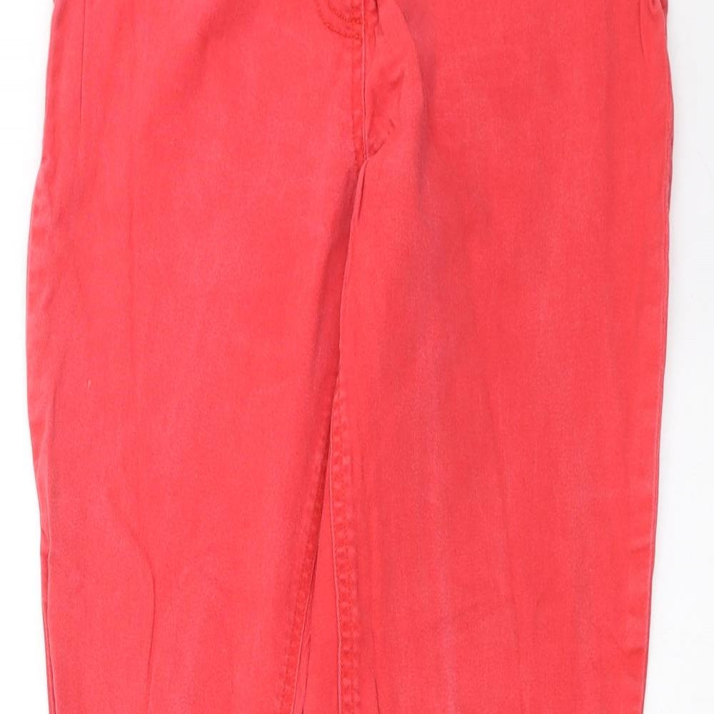 TU Womens Red  Denim Jegging Jeans Size 10 L29 in