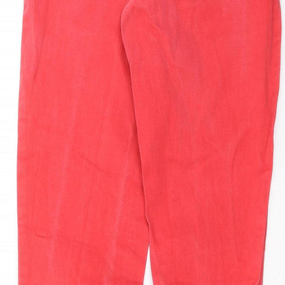 TU Womens Red  Denim Jegging Jeans Size 10 L29 in