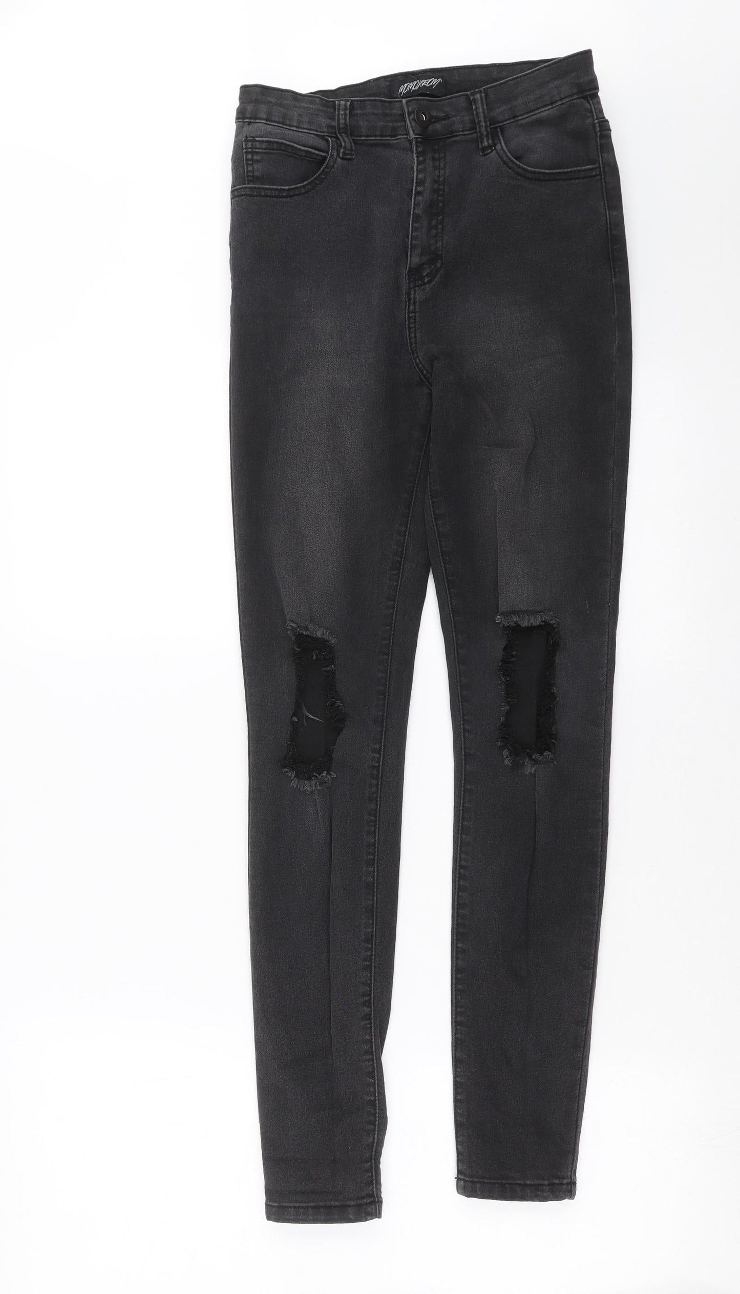 Womens UK Size 10 momokrom Extra-Slim Fit Skinny Grey Jeans