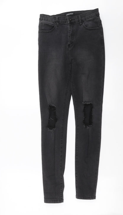 Womens UK Size 10 momokrom Extra-Slim Fit Skinny Grey Jeans