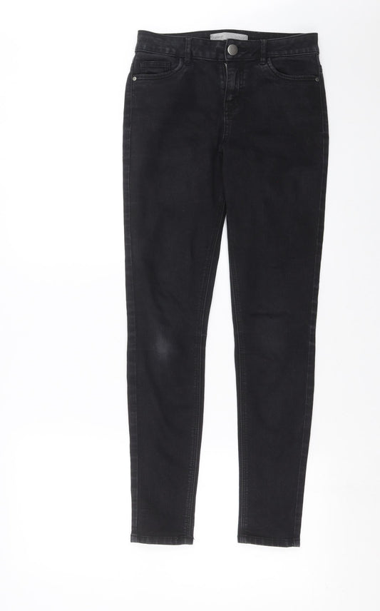 George Womens Black  Denim Skinny Jeans Size 8 L29 in