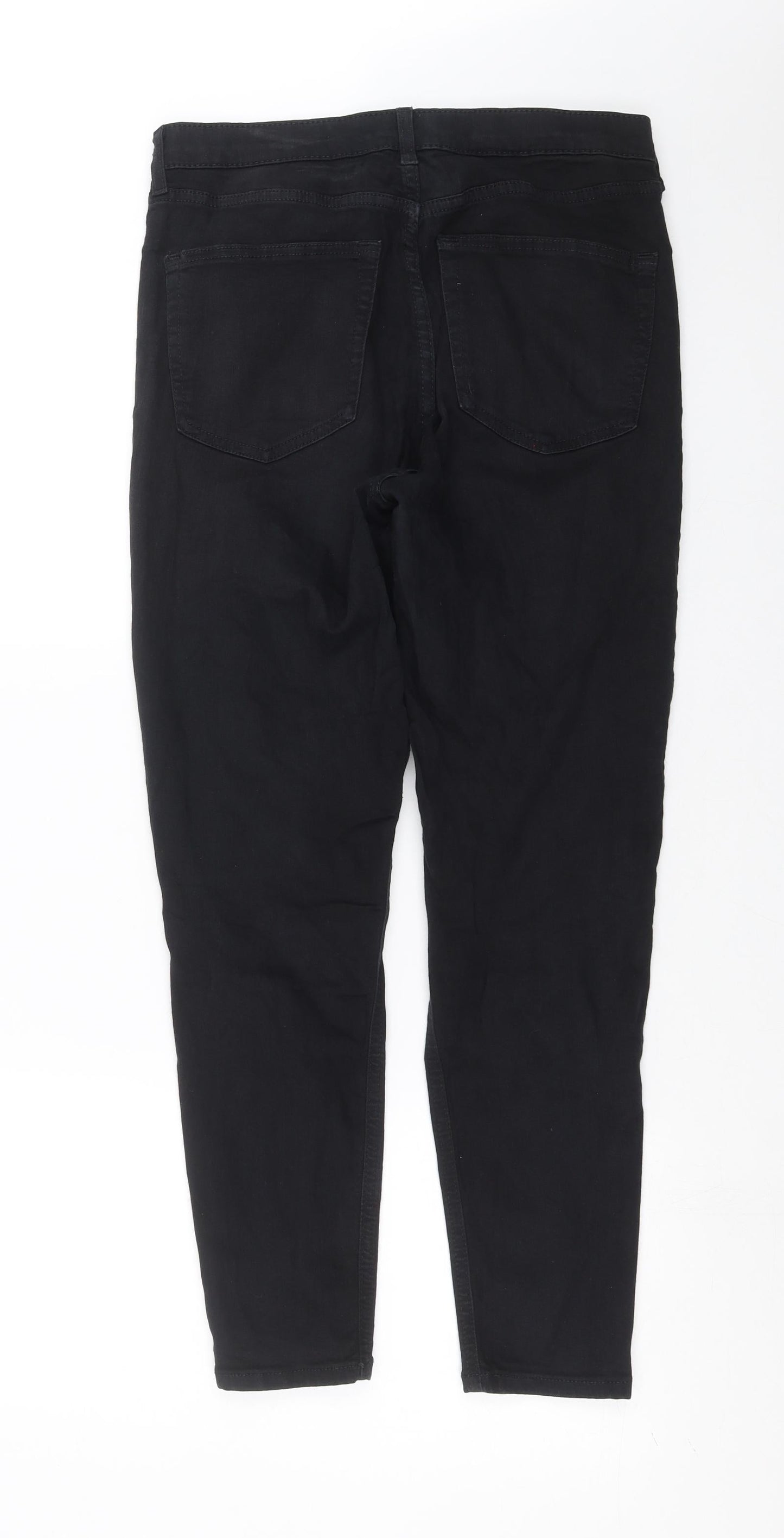 Topshop Womens Black  Denim Skinny Jeans Size 30 in L27 in