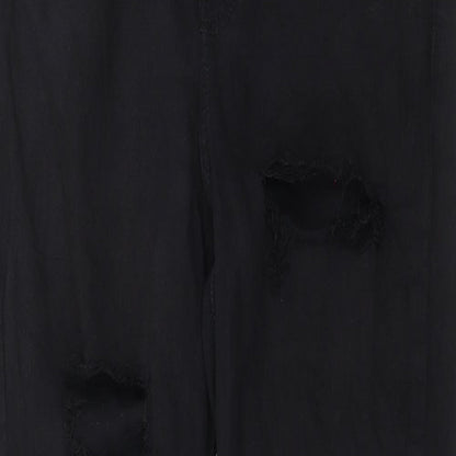 Topshop Womens Black  Denim Skinny Jeans Size 30 in L27 in