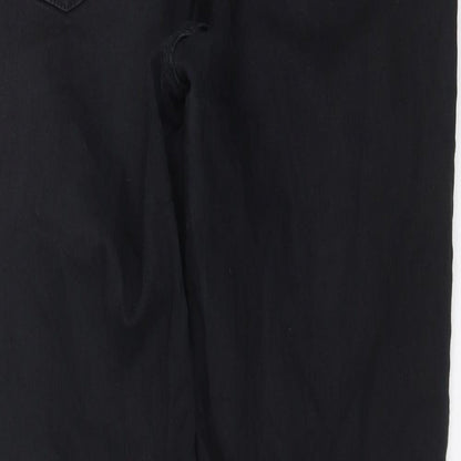 Topshop Womens Black  Denim Skinny Jeans Size 30 in L27 in