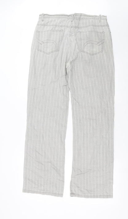 Womens UK Size 34 in Preworn Regular Fit  Grey Trousers