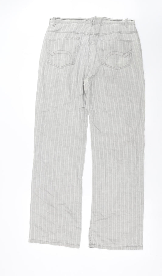 Womens UK Size 34 in Preworn Regular Fit  Grey Trousers