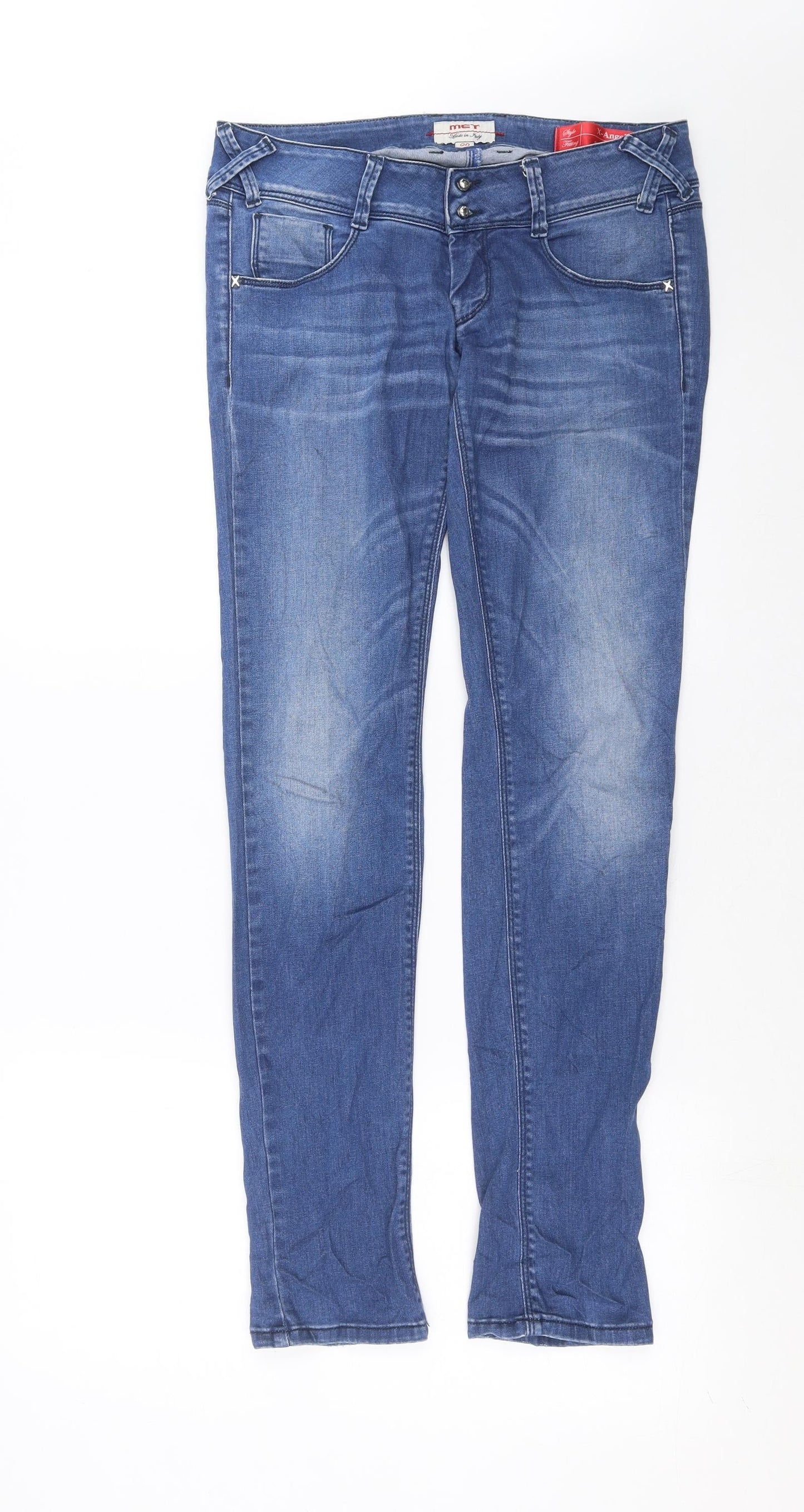 Met Womens Blue  Denim Skinny Jeans Size 29 in L31 in