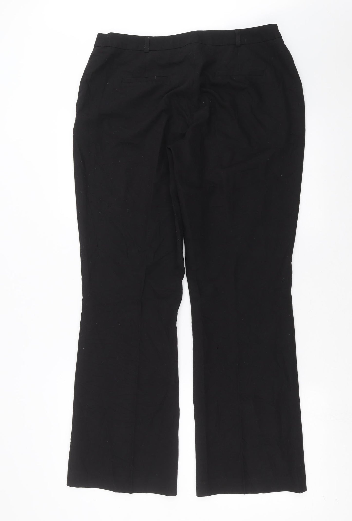 Nutmeg Womens Black   Trousers  Size 14 L30 in