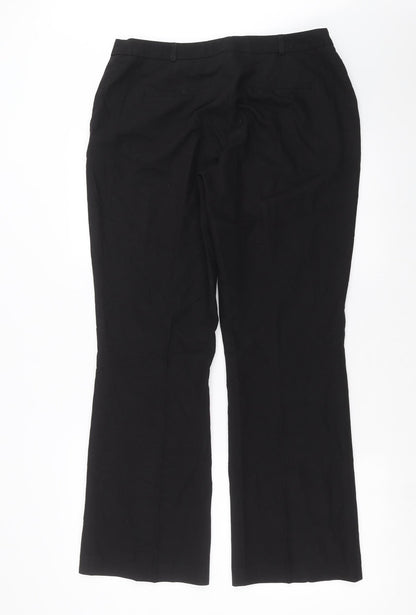 Nutmeg Womens Black   Trousers  Size 14 L30 in