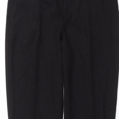 Nutmeg Womens Black   Trousers  Size 14 L30 in