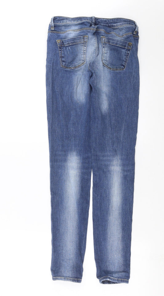 Topshop Womens Blue  Denim Skinny Jeans Size 26 in L30 in