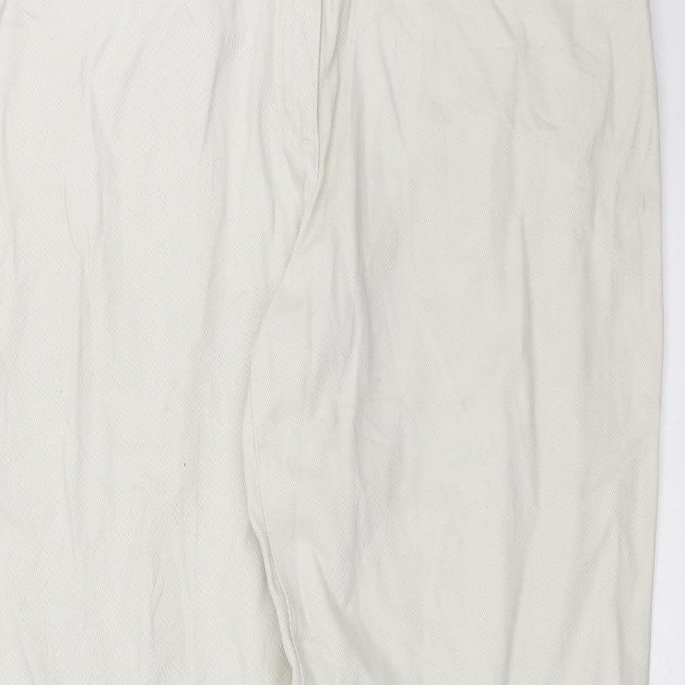 Womens UK Size 20 John Boner Regular Fit Straight Beige Jeans