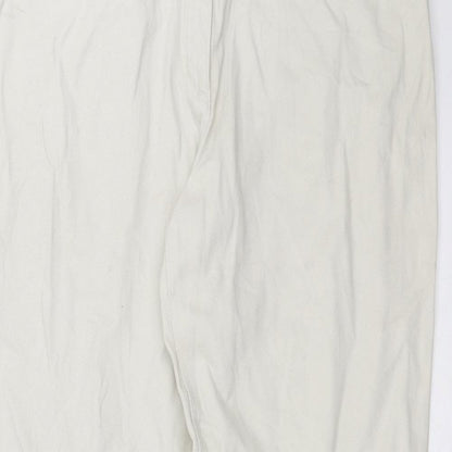 Womens UK Size 20 John Boner Regular Fit Straight Beige Jeans