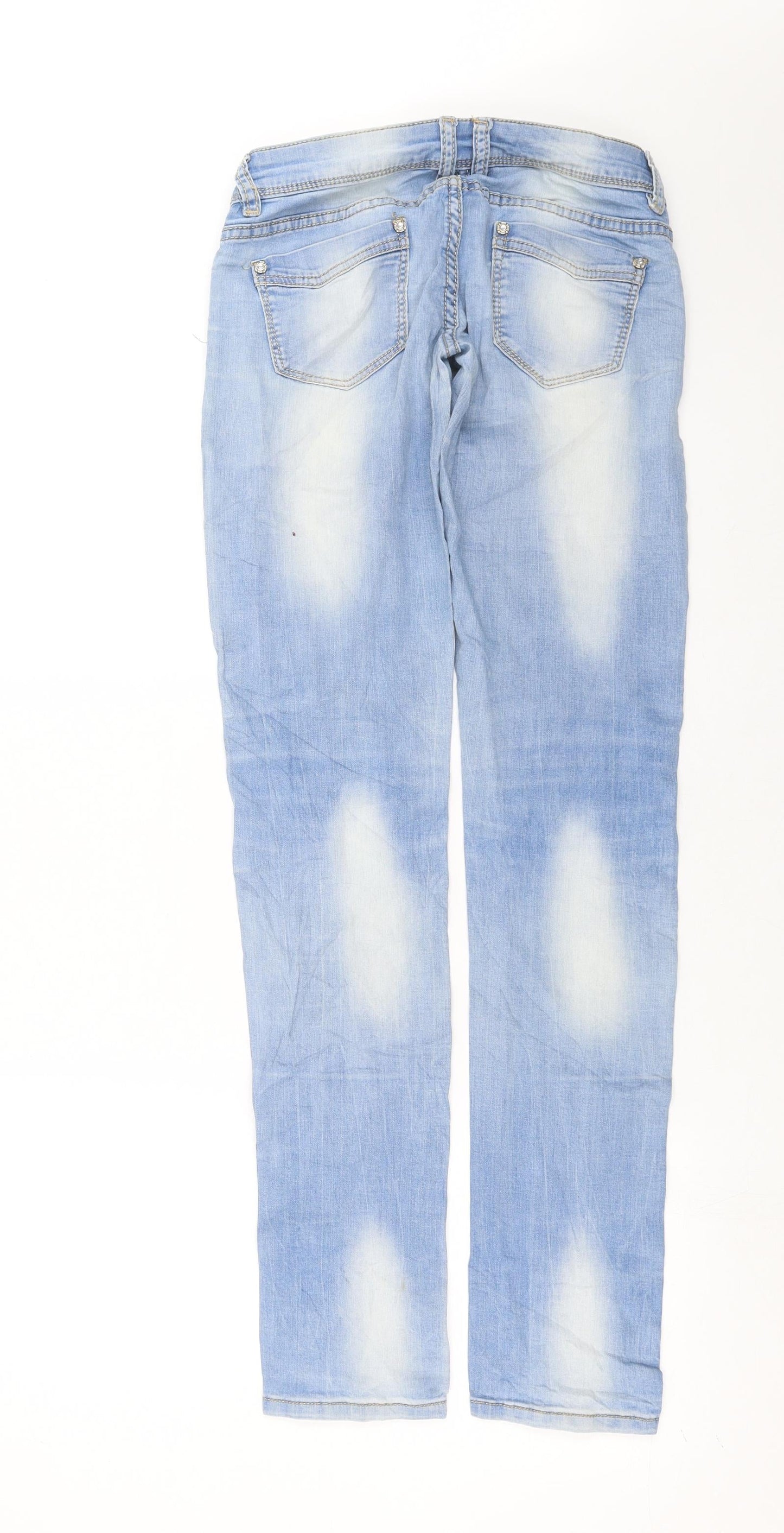 Womens UK Size S Preworn Extra-Slim Fit Skinny Blue Jeans