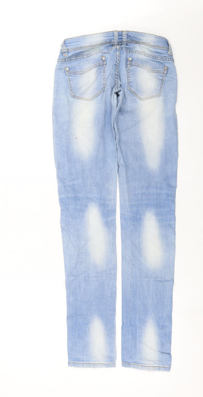 Womens UK Size S Preworn Extra-Slim Fit Skinny Blue Jeans