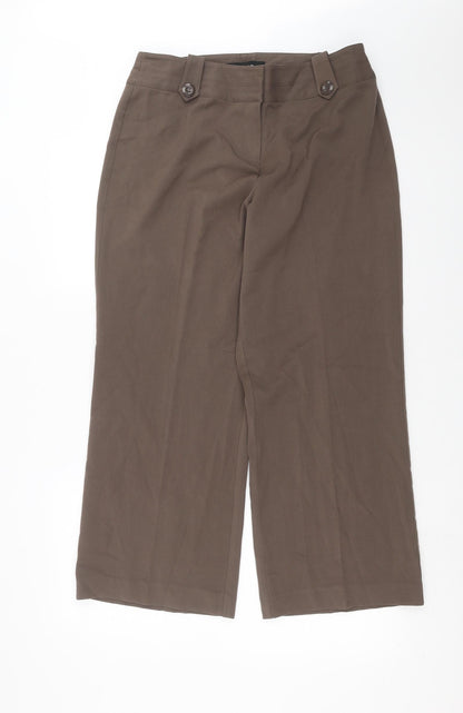 Womens UK Size 14 Wardrobe Regular Fit  Brown Trousers