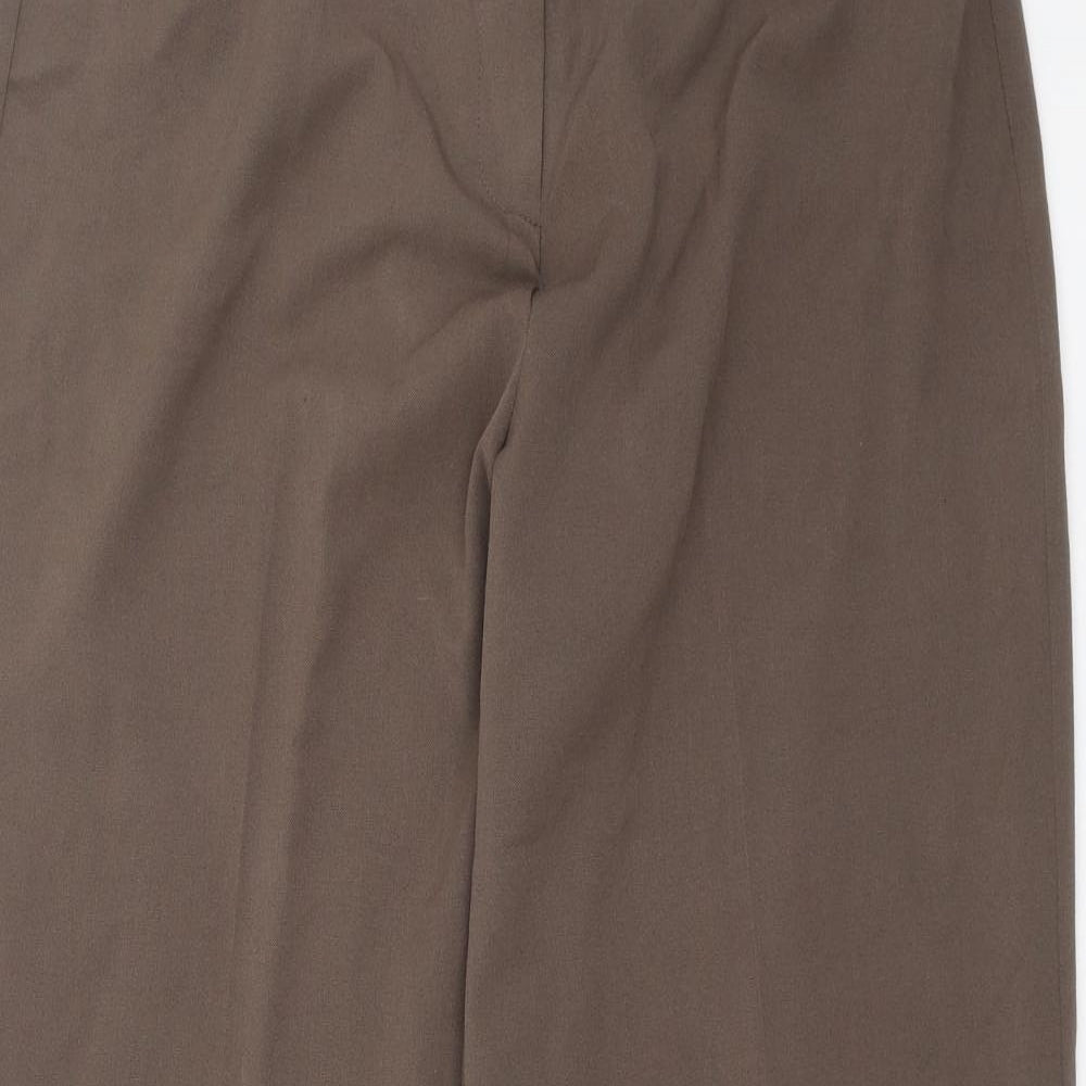 Womens UK Size 14 Wardrobe Regular Fit  Brown Trousers
