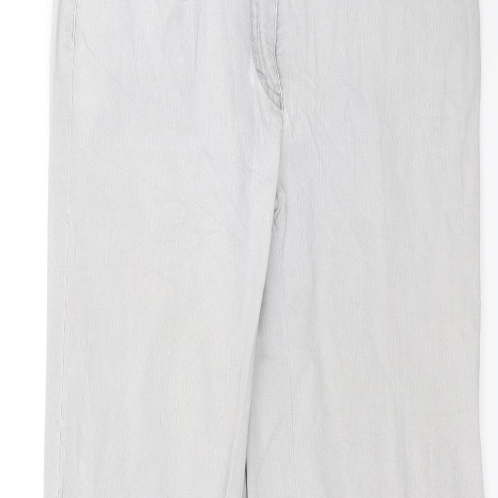 Christian Berg Womens Grey  Denim Straight Jeans Size 12 L28 in
