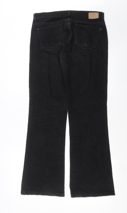 Womens UK Size 32 in BIG STAR Regular Fit Straight Black Jeans